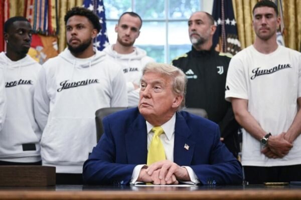 Donald Trump asks Juventus players about transgender athletes during White House visit Donald Trump asks Juventus players about transgender athletes during White House visit