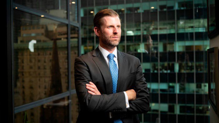 Eric Trump at the Trump Tower in New York