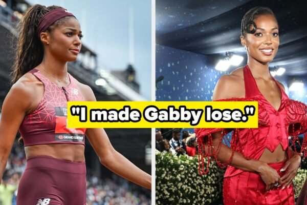 Gabby Thomas Slams Critic Of Her Interracial Relationship Gabby Thomas Slams Critic Of Her Interracial Relationship