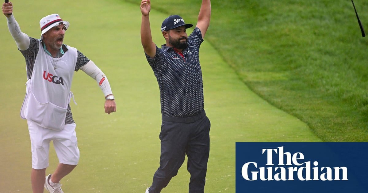 JJ Spaun completes fairytale with monster final putt on wet and wild day at US Open | US Open