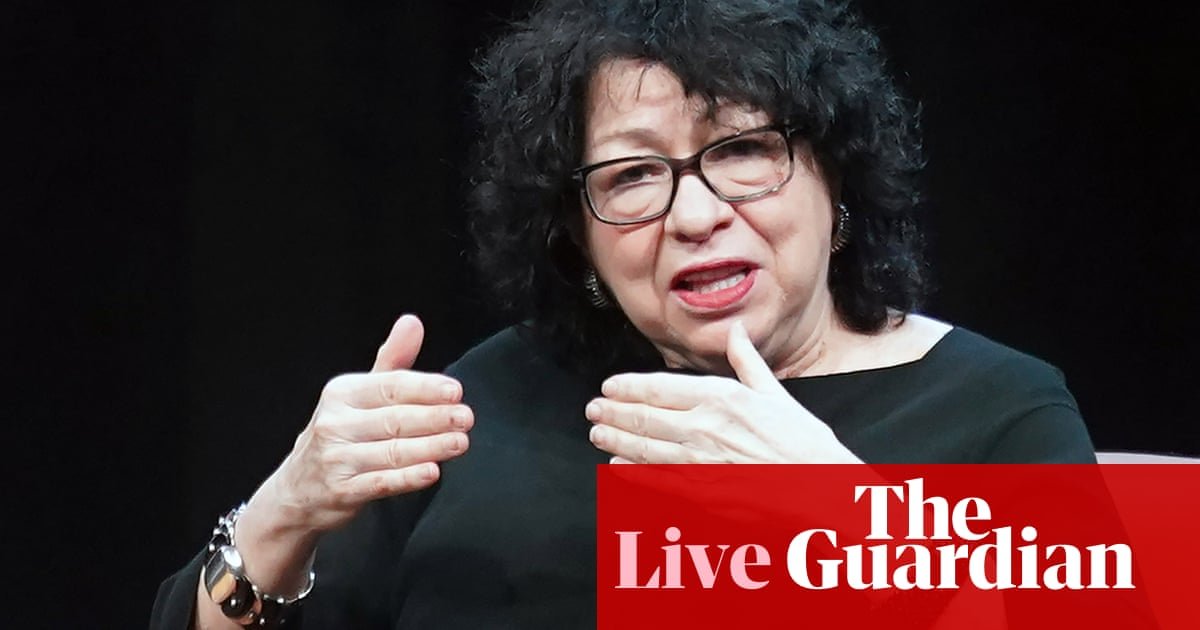 Justice Sotomayor dissents US supreme court decision that ‘authorizes untold harm to transgender children’ – live | US supreme court