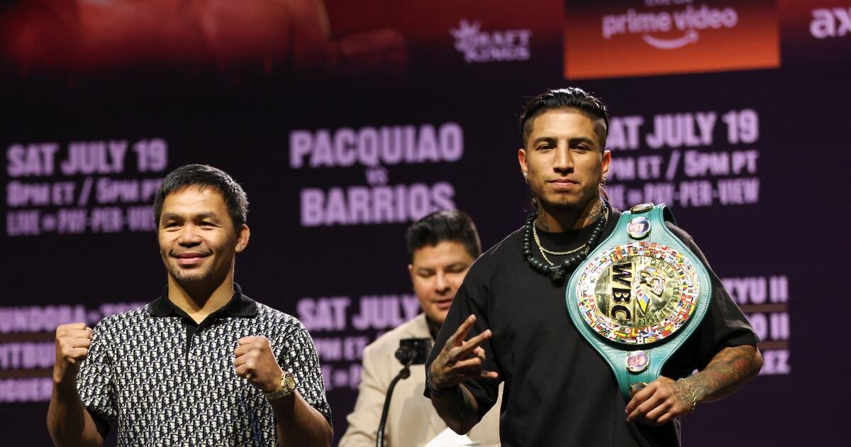 Manny Pacquiao faces welterweight champ Mario Barrios, but his real challenge will be time