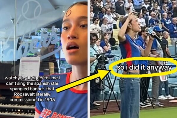 Nezza Sings National Anthem In Spanish At Dodgers Game Nezza Sings National Anthem In Spanish At Dodgers Game