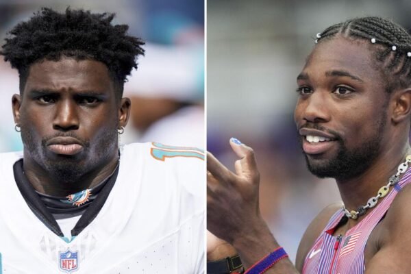 Noah Lyles says race against Tyreek Hill has been canceled Noah Lyles says race against Tyreek Hill has been canceled