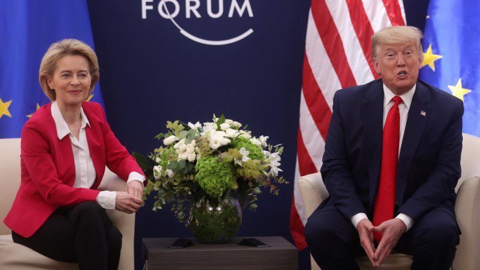 US President Donald Trump and Ursula von der Leyen