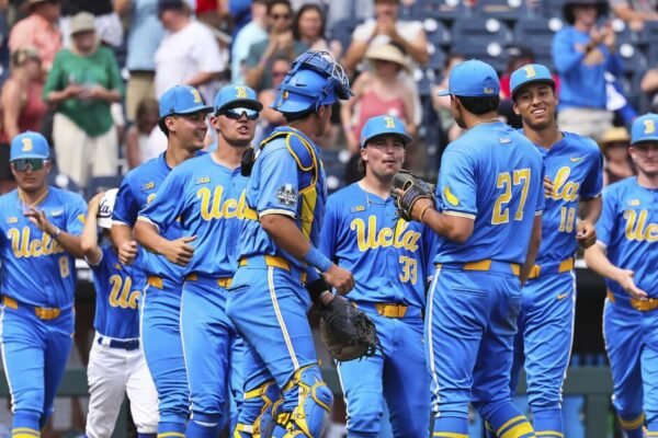UCLA versus LSU CWS game suspended until Tuesday due to storms UCLA versus LSU CWS game suspended until Tuesday due to storms
