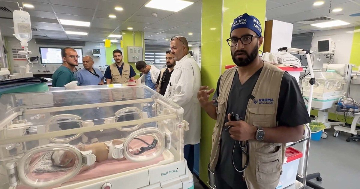 U.S. doctor working in Gaza decries lack of baby formula for malnourished infants