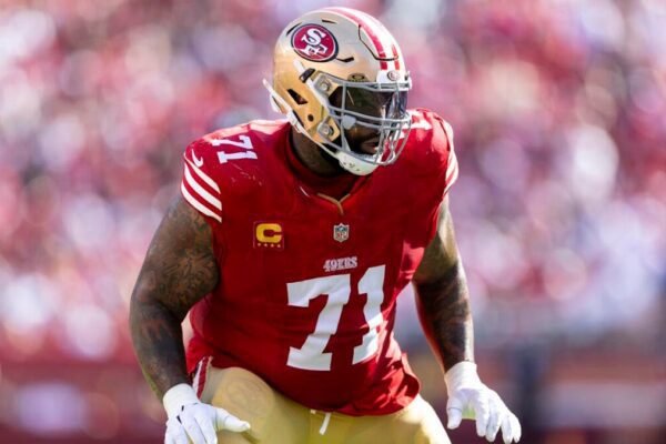 WATCH: 49ers’ Trent Williams pancakes teammate in return to practice field following ankle injury WATCH: 49ers' Trent Williams pancakes teammate in return to practice field following ankle injury
