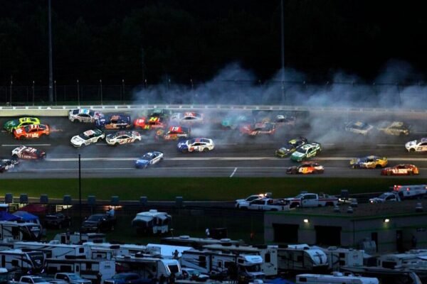WATCH: Over 20 cars involved in huge crash during NASCAR Cup Series race at Atlanta WATCH: Over 20 cars involved in huge crash during NASCAR Cup Series race at Atlanta