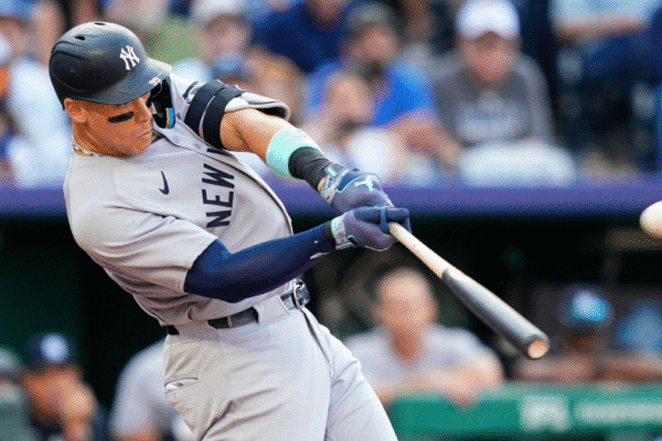 WATCH: Yankees’ Aaron Judge blasts mammoth 469-foot home run that nearly leaves Kauffman Stadium WATCH: Yankees' Aaron Judge blasts mammoth 469-foot home run that nearly leaves Kauffman Stadium