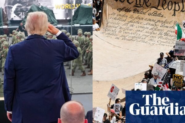‘No Kings’ protests stir US as Trump celebrates birthday with military parade – in pictures ‘No Kings’ protests stir US as Trump celebrates birthday with military parade – in pictures
